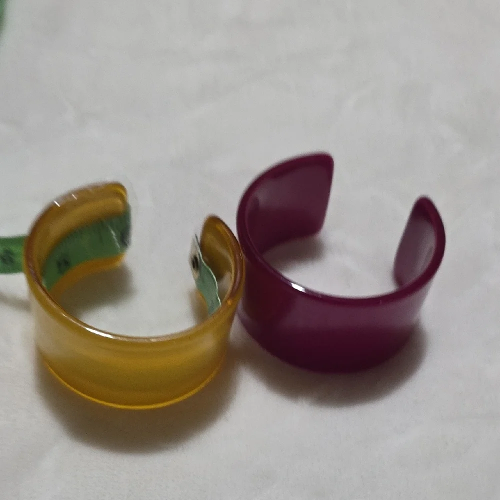 Purple and Yellow‎ Cuff Bracelets